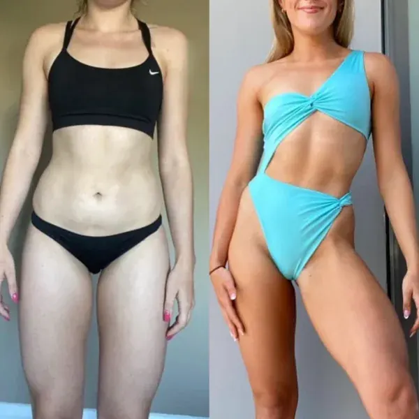 Client fat loss transformation