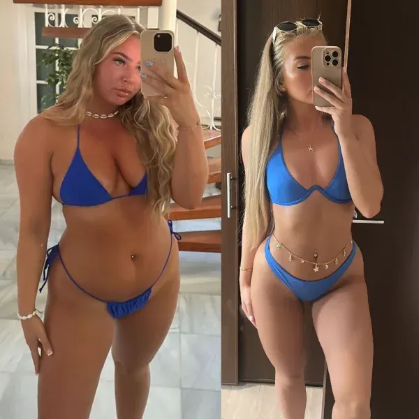Client fat loss transformation