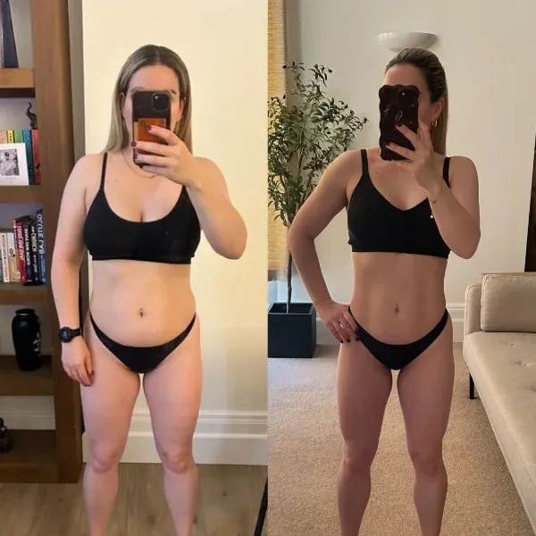 Client fat loss transformation