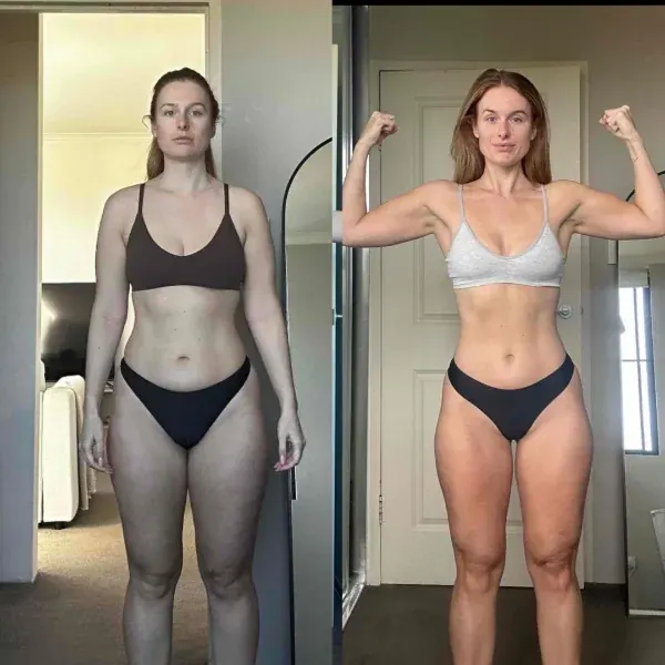 Client fat loss transformation