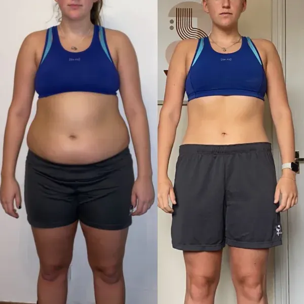 Client fat loss transformation