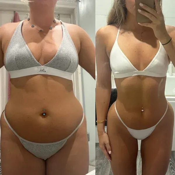 Client fat loss transformation