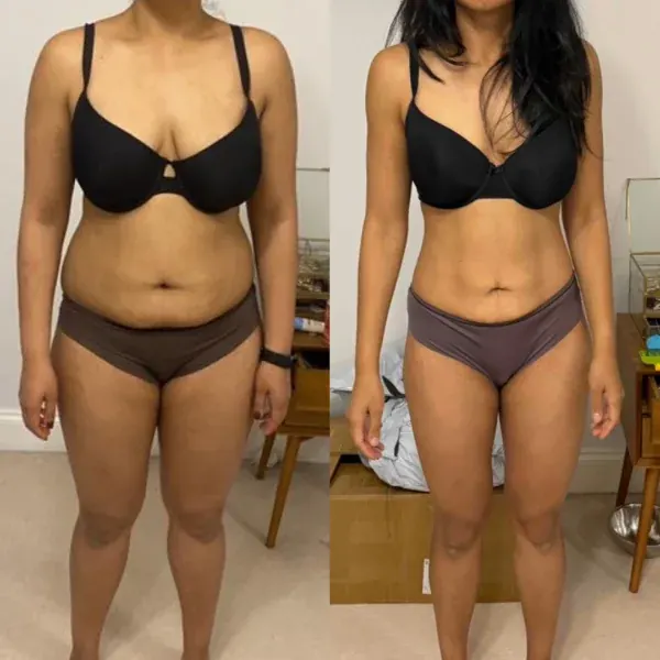 Client fat loss transformation