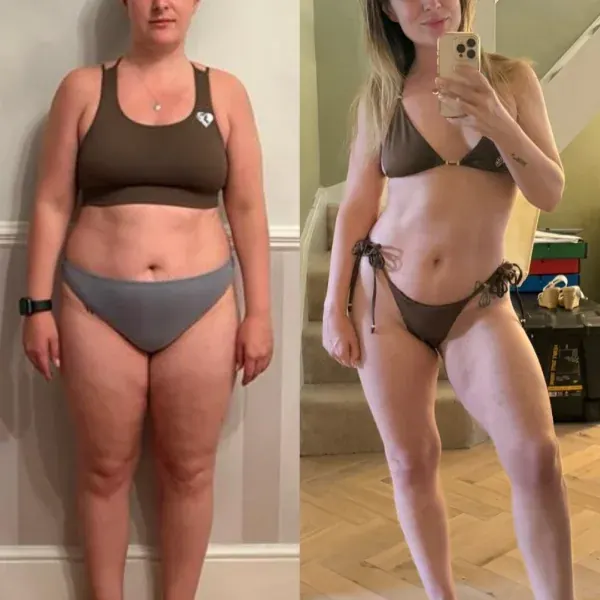 Client fat loss transformation