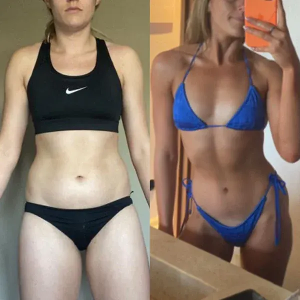 Client fat loss transformation
