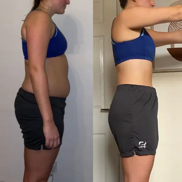 Client fat loss transformation