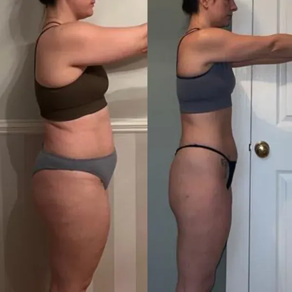 Client fat loss transformation