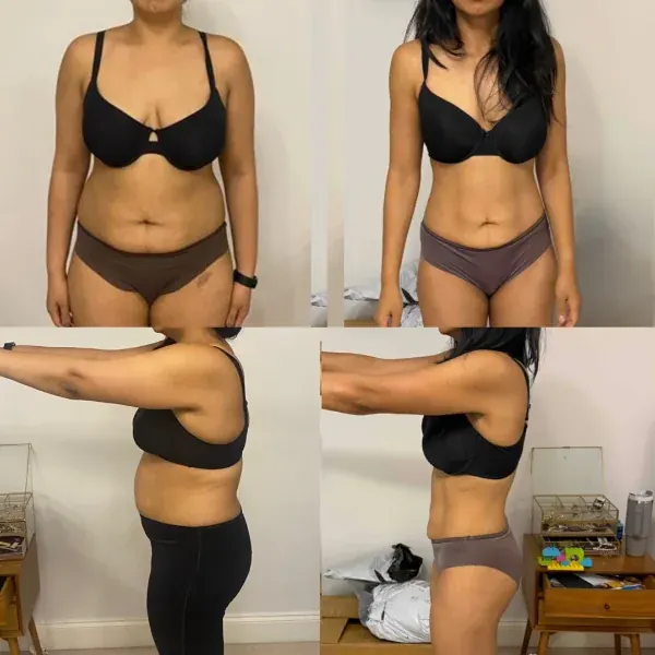 Client fat loss transformation