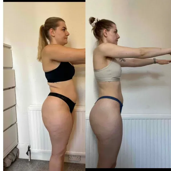 Client fat loss transformation