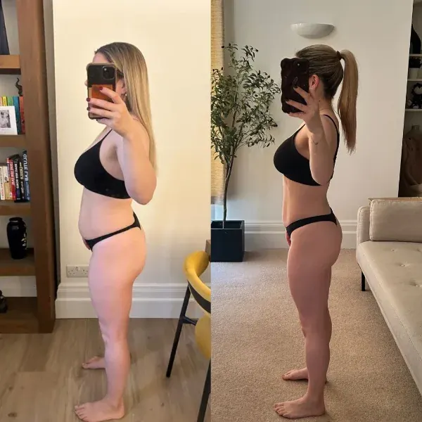 Client fat loss transformation