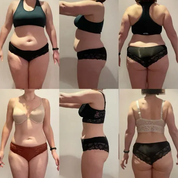 Client fat loss transformation