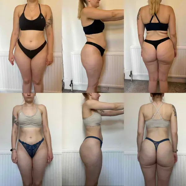 Client fat loss transformation